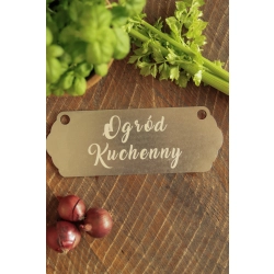 Szyld „Ogród kuchenny”